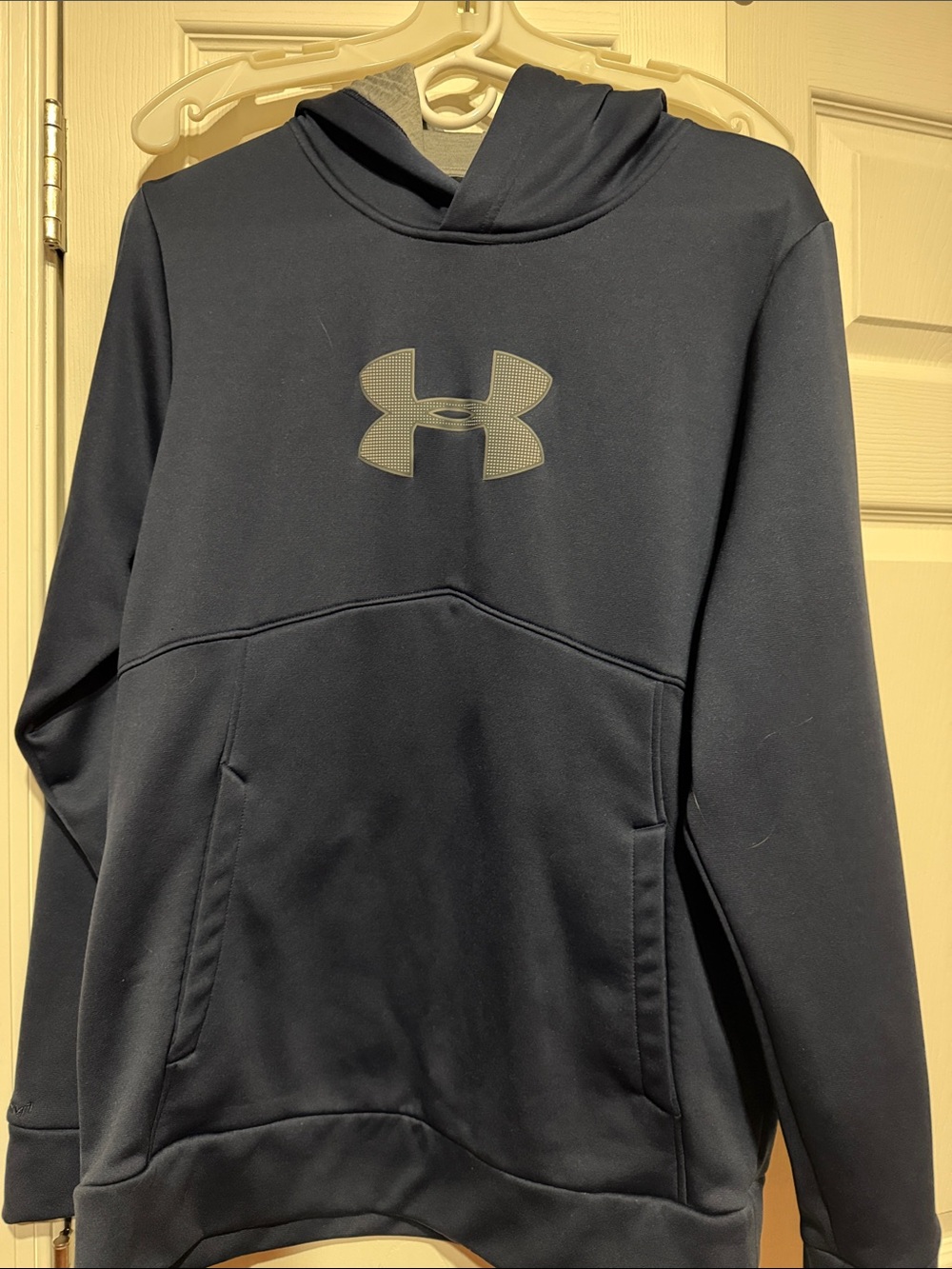 Under Armour Navy Pullover Hoodie with Logo